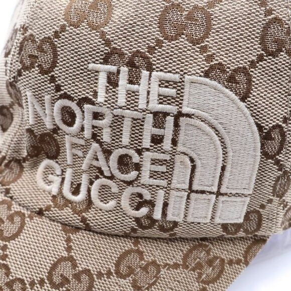 Gucci Nose Face Collaboration GG Signature Baseball Cap Hat Beige Canvas main image 7